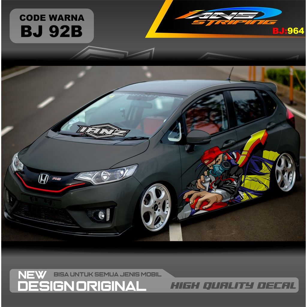 VARIASI STICKER MOBIL JAZZ / STIKER MOBIL BRIO / DECAL STIKER MOBIL SWIFT / STIKER MOBIL TOYOTA / DECAL STICKER MOBIL / STIKER YARIS AYLA