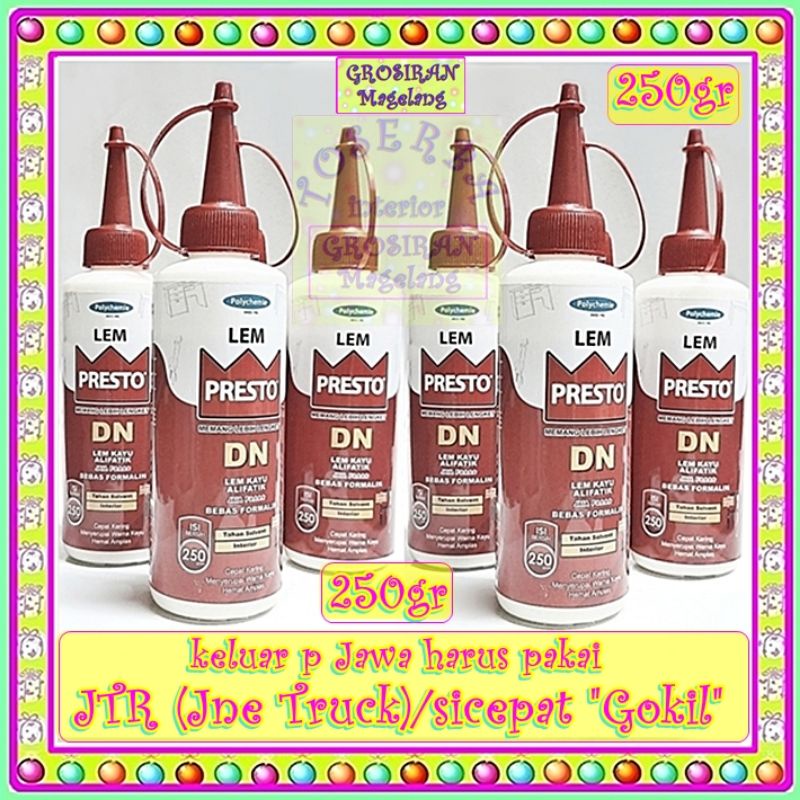 Lem Presto DN 250gr - Presto DN - Grosir Lem Presto - Lem Presto DN 250 gr  - Lem Kayu - Lem Serbagu