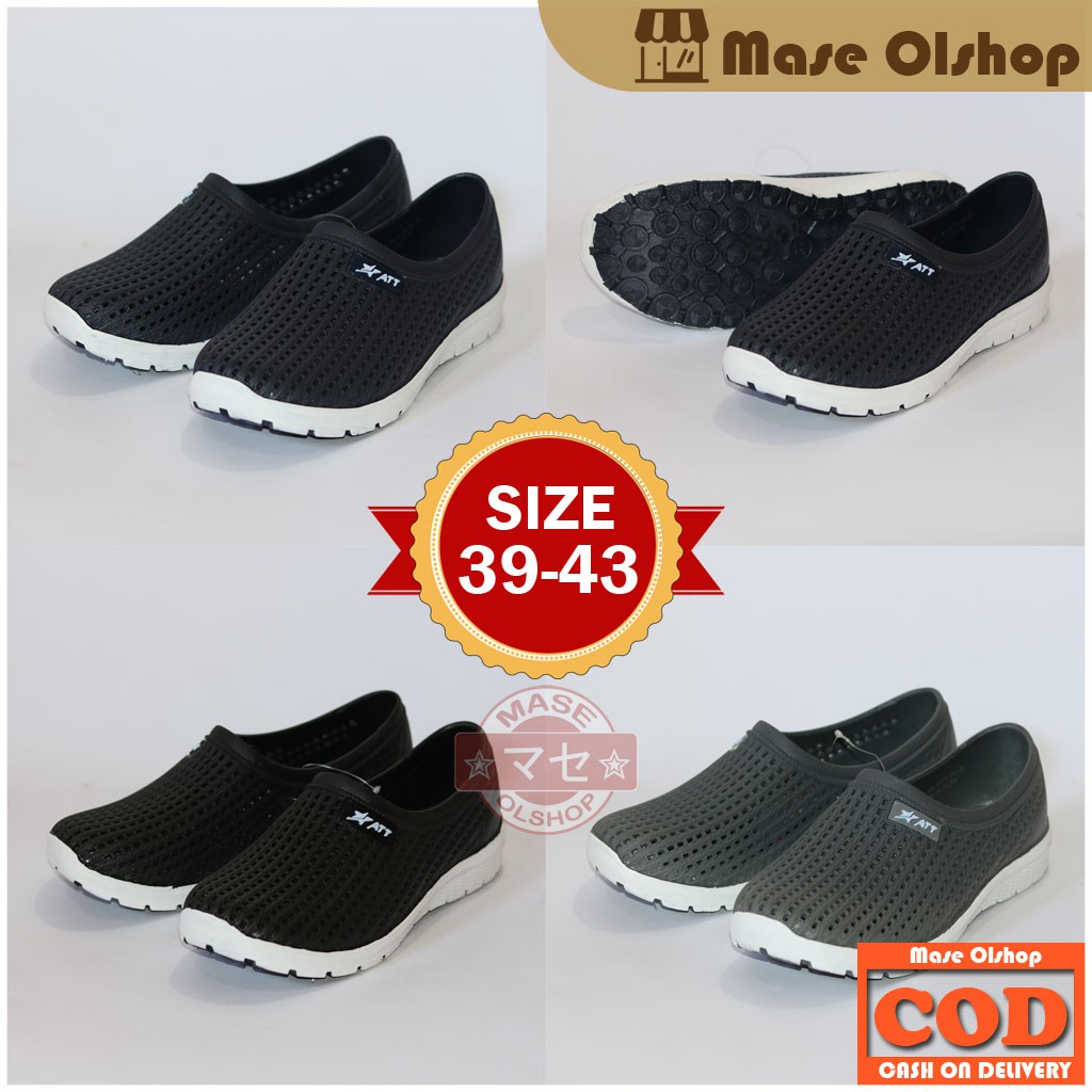 Sepatu Karet Pria Tahan Air Sepatu Slip On ATT PSO 159