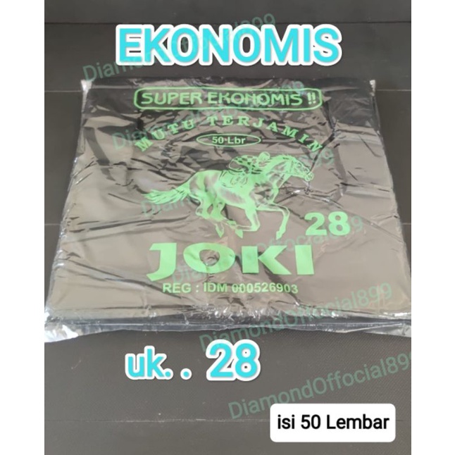 Kantong Kresek Ekonomis Uk 28 Merk Joki Isi 50 Lembar (Tipis)