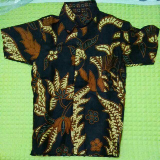 Kemeja Hem Batik Anak Size 0 (0,5 Bulan - 1.5th)