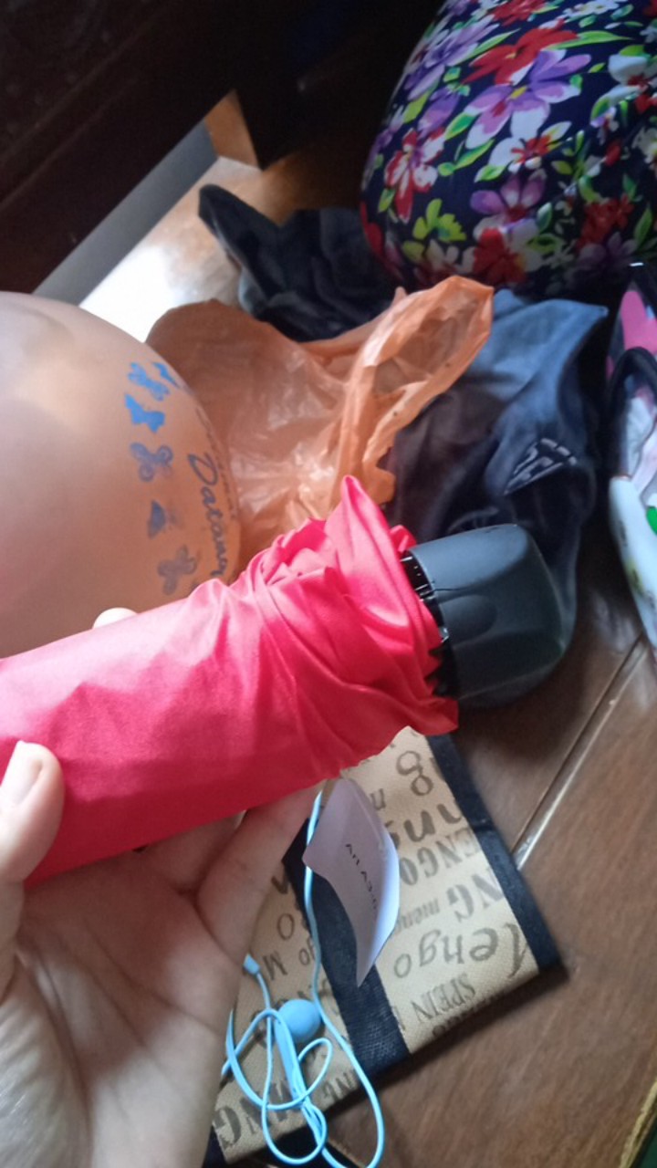 Payung Lipat 3 Sky 3d Magic Premium Korea Polos  / Dimensi Anti Uv Sarung - A3-03