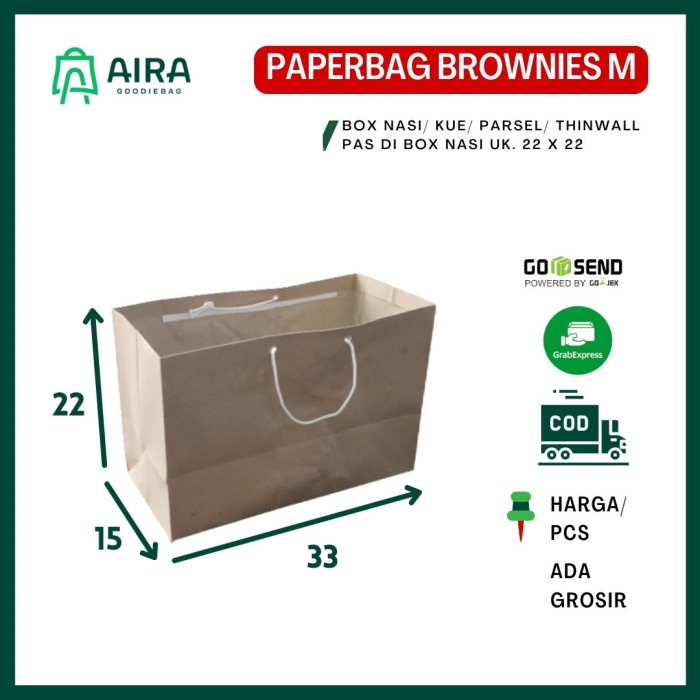 

Paperbag Brownies Coklat Polos