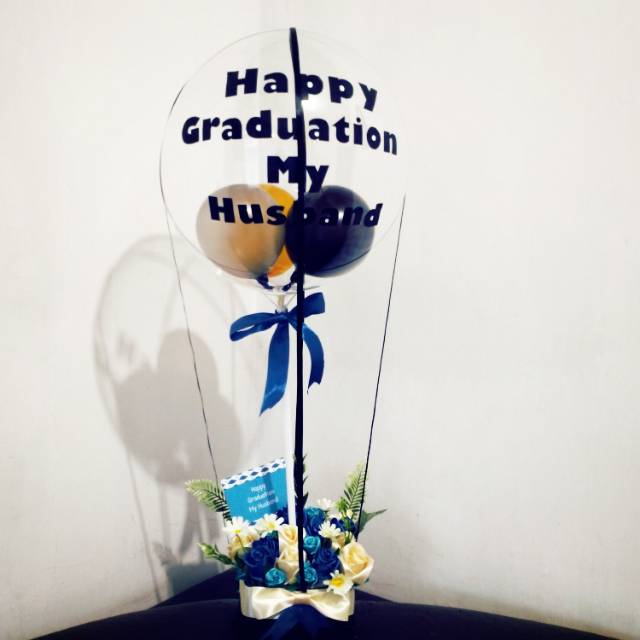 Buket bouquet balon graduation wisuda valentine kartu