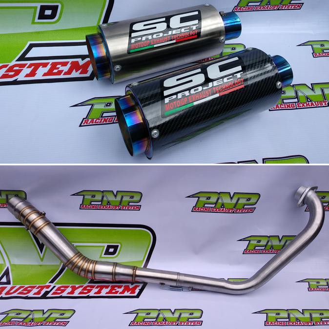 PROMO Knalpot SC Project Fullsystem Yamaha Vixion Old/New/Advance SALE