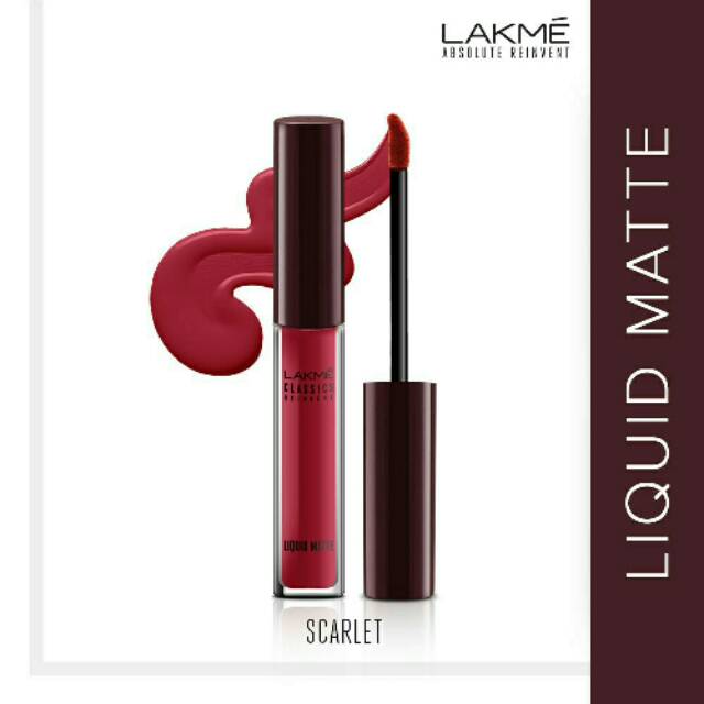 Lakme Classic Liquid Matte Lipstik - Scarlet