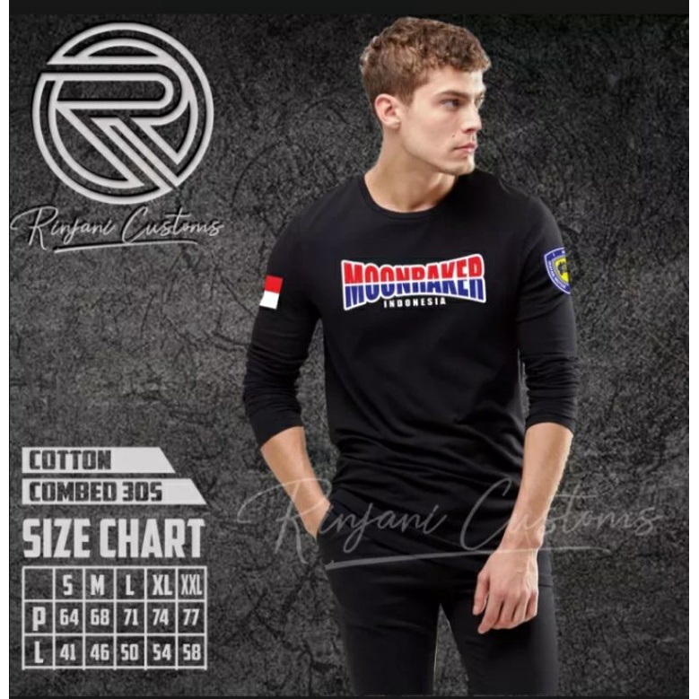 KAOS MOONRAKER SIMPLE-KAOS MOONRAKER TANGAN PANJANG-KAOS MOONRAKER TANGAN PENDEK KUALITAS DISTRO