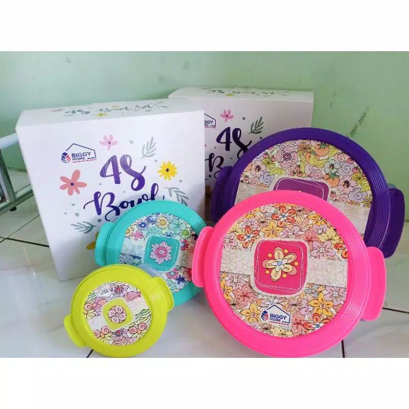 4S BOWL SET BIGGY HOME/SET MANGKUK ISI 4 SERBAGUNA BIGGY HOME
