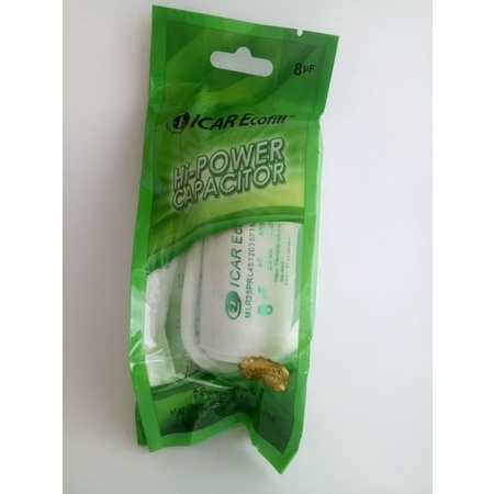 Kapasitor Elko Elco Capasitor Bulat ICAR ecofill 8uf