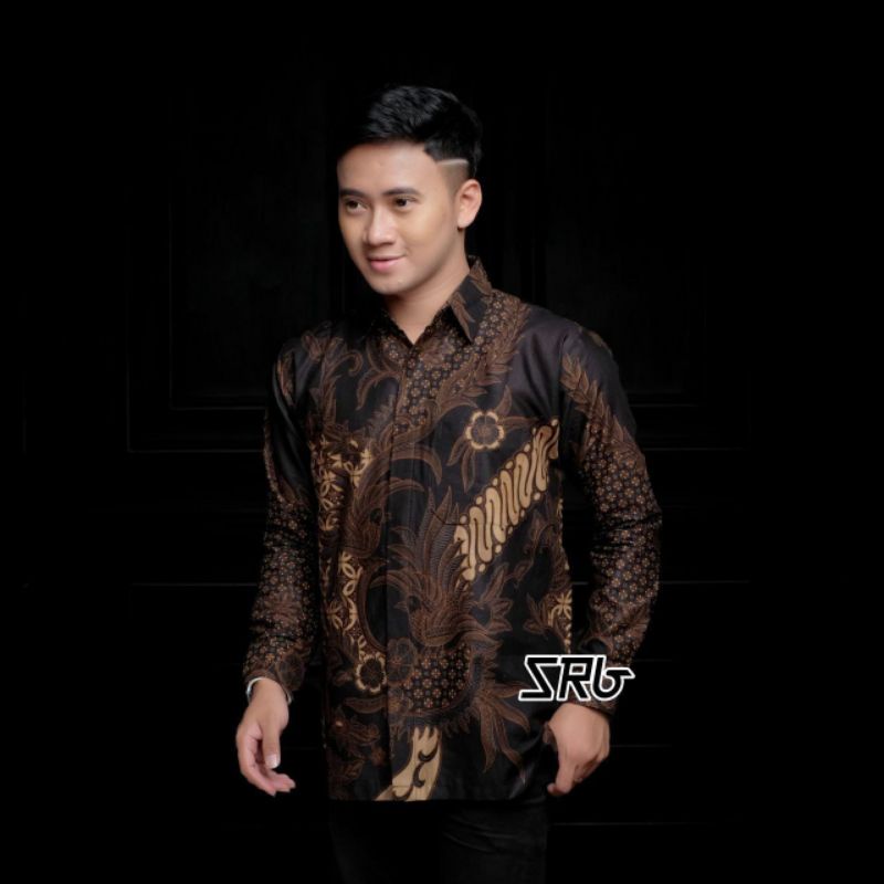 Kemeja batik lengan panjang/ baju batik pria big size M L XL XXL XXXL 4L 5L