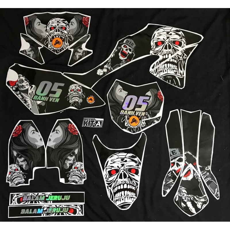 Decal Stiker KLX 150 BF Dekal Striping Sticker Motor KLX Bf  Stiker Klx 150 BF  Cutting Hologram