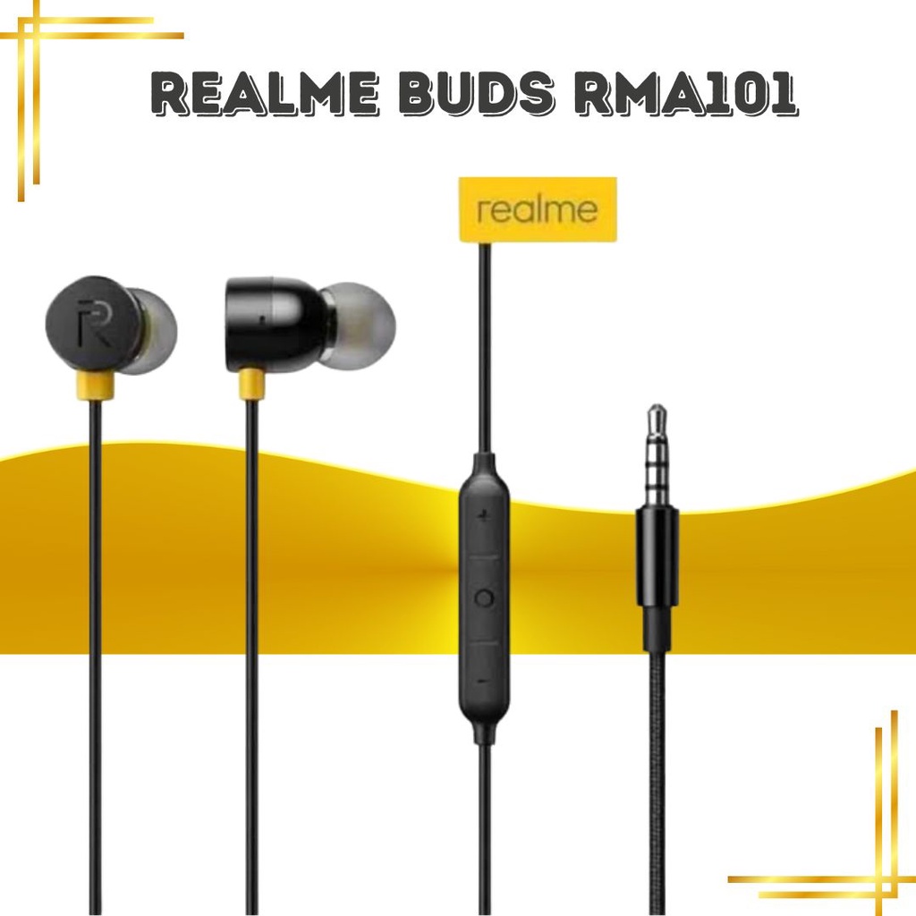 Handsfree Headset Earphone Realme Buds Magnetic Untangled RMA 101