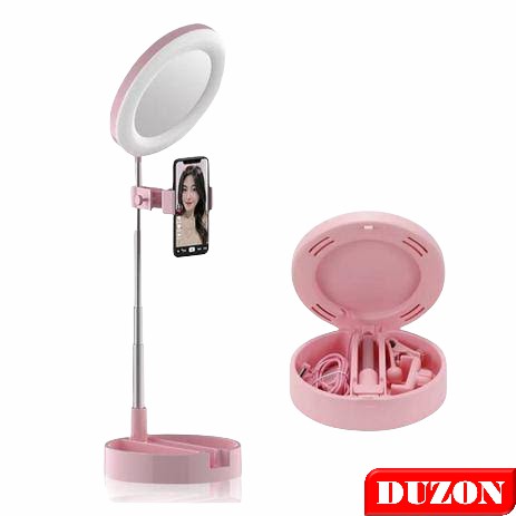 RINGLED G3 MIRROR KACA MAKEUP LIVE TIKTOK STREAMING FILL LIGHT FOLDING