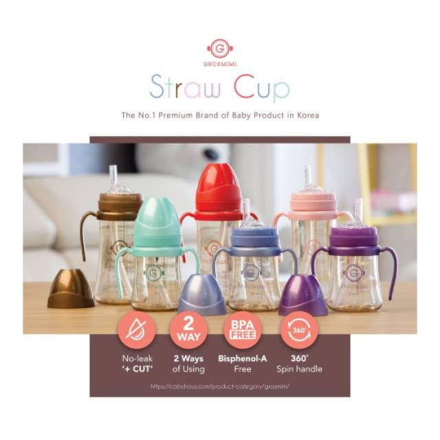 Grosmimi straw cup PPSU