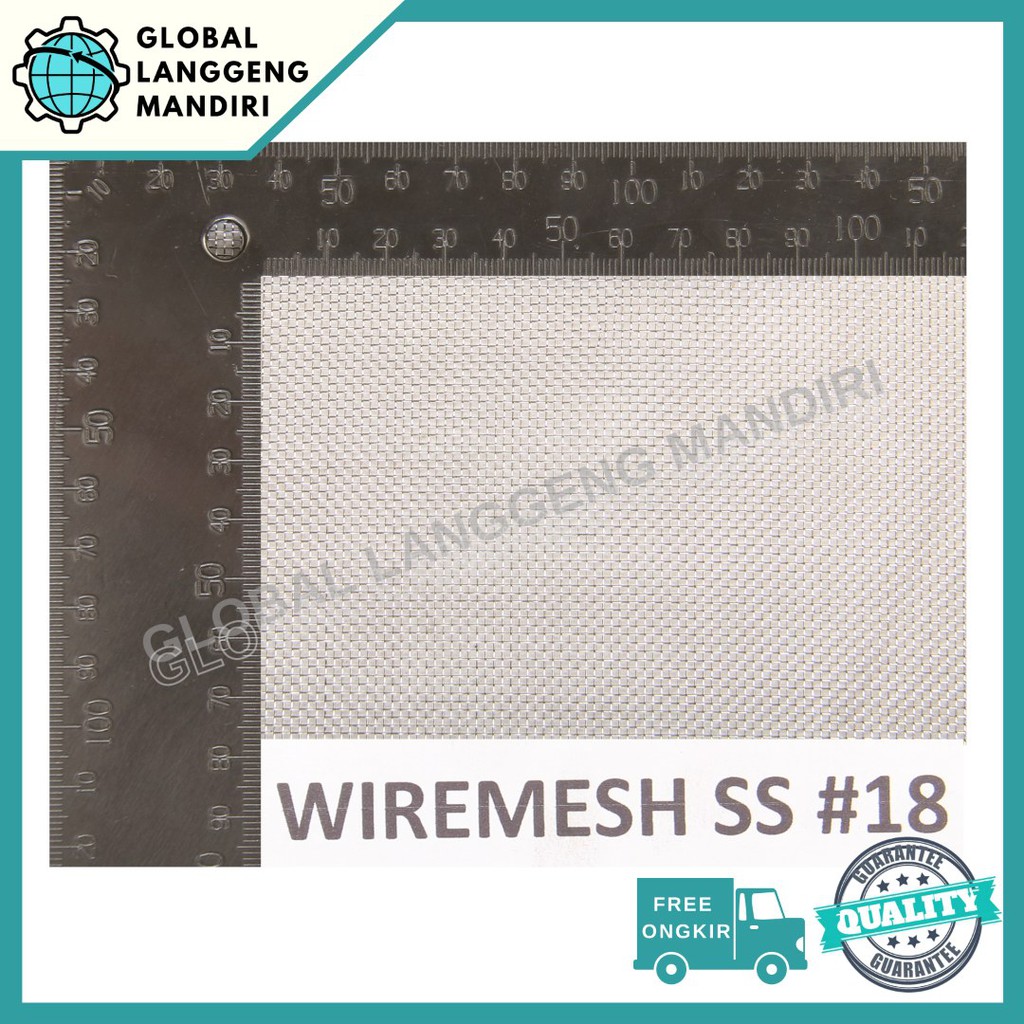 WIRE MESH 18 STAINLESS (201) 1MX1M /KAWAT NYAMUK / WIREMESH #18 FILTER