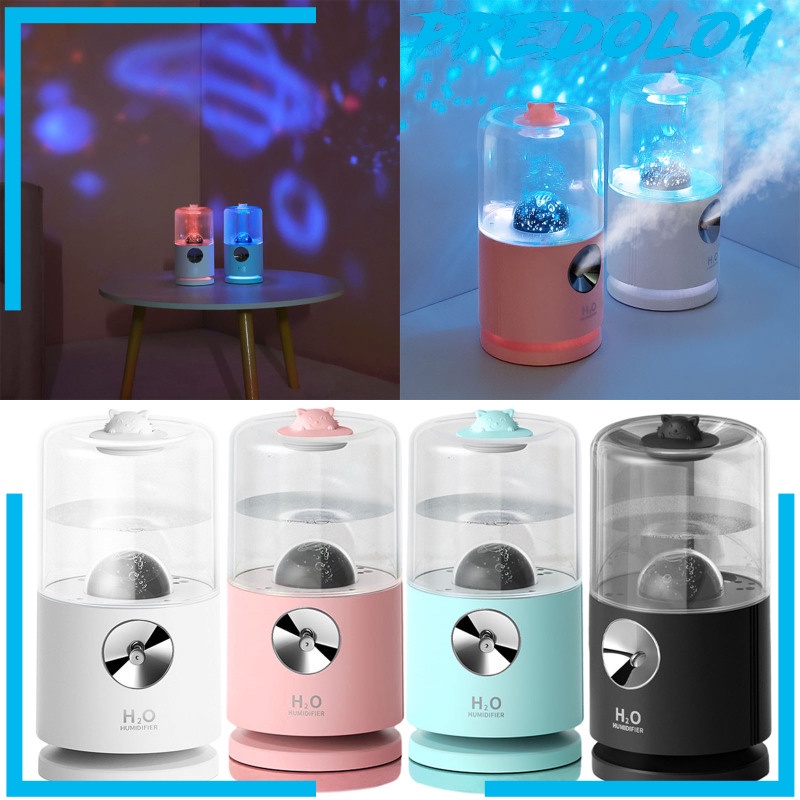 [PREDOLO1] Mist Humidifier Projector Auto Shut-Off Desktop 400ml Personal 2000mAh Battery Super Quiet Essential