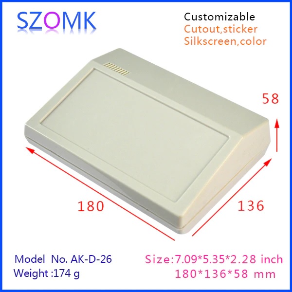 AK-D-26 180x136x58mm Kotak Plastik Desktop Display Remote Control Panel Industrial PLC Electronics M