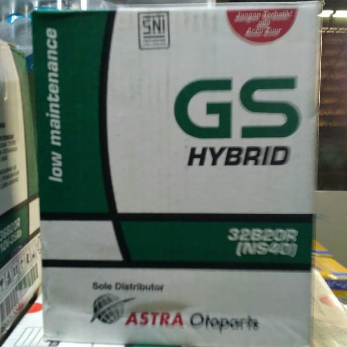 Aki Mobil Battery GS ASTRA Type GS HYBRID 32B20R NS40 12V 32AH