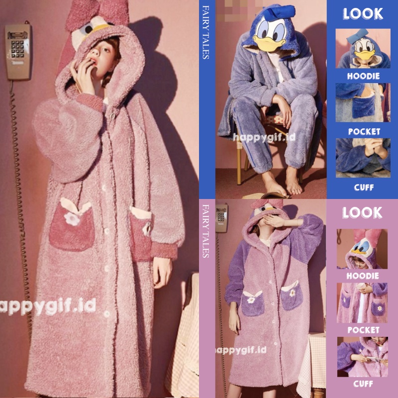 DONALD DAISY DASTER ONESIE BAJU TIDUR KOSTUM  PIYAMA KIGURUMI