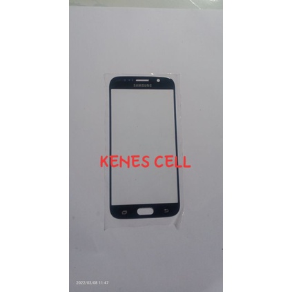 kaca lcd kaca depan lcd touchscreen Samsung S7 flat G930 original hitam