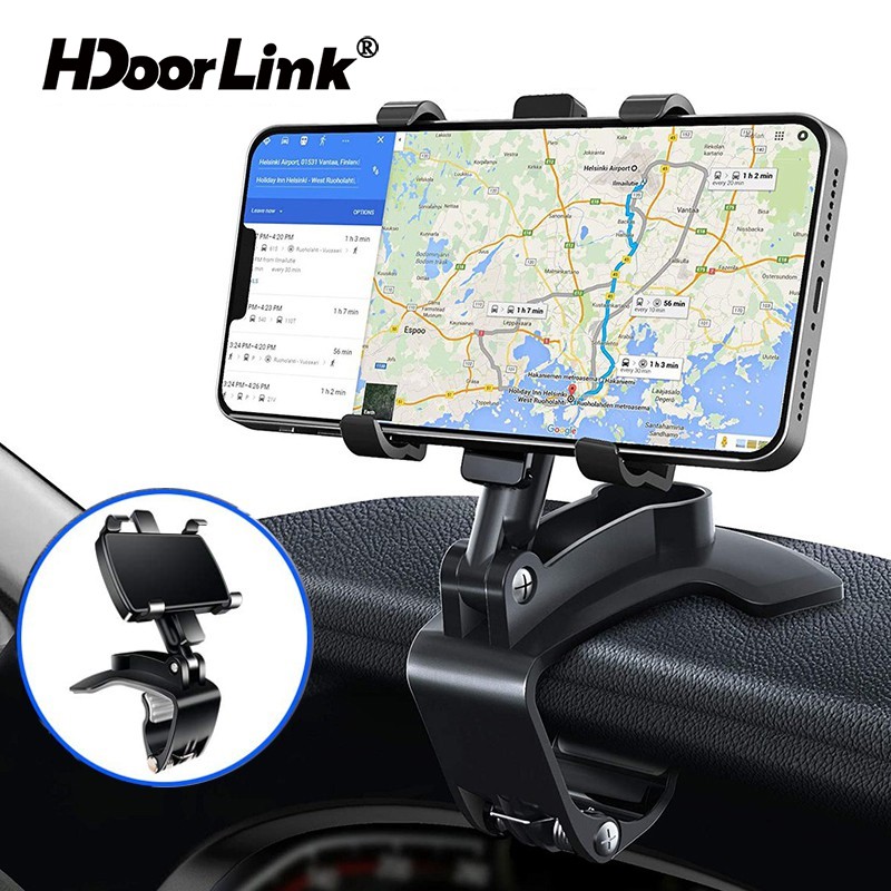 hdoorlink holder hp mobil universal car phone mount dashboard 360   rotation mobile stand bracket