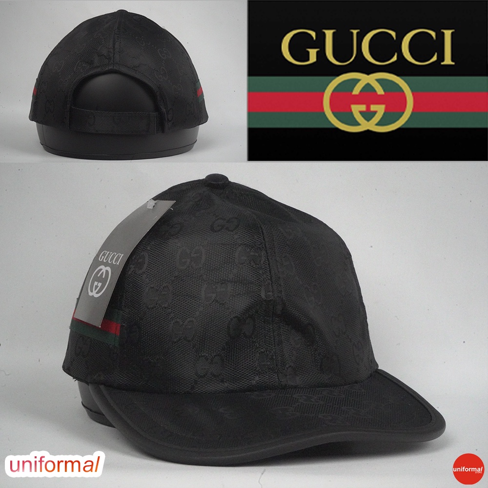 TOPI GUCCI BASEBALL HAT PIN NEW COWO CEWE DEWASA UNISEX / TOPI GUCI PRIA WANITA / BISBOL / BASEBOL / SNAPBACK / IMPOR / GRADE ORI / MERAH MAROON / HITAM / ABU / ASLI / IMPORT / DEWASA