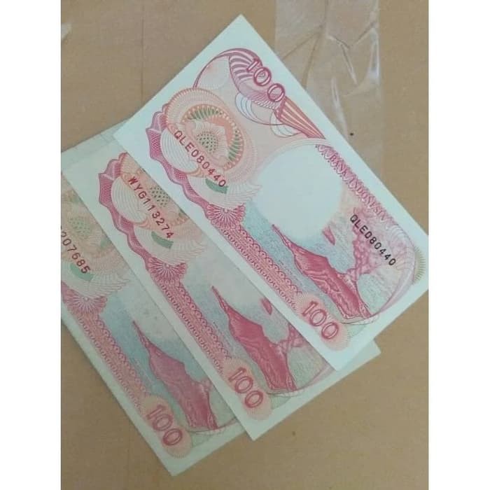 Uang Kuno / Uang Lama Kertas Rp 100 Seratus Rupiah Perahu Phinisi 1992