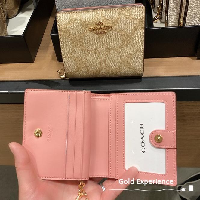 SALEE.. Coach Dompet Lipat coach women's two-fold short wallet coach wallet wanita coach Tas Wanita 