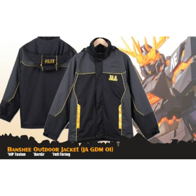 Jaket Anime Gundam Banshee Parasut Jacket (JA GDM 01)