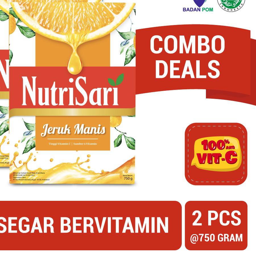 

[KODE 64] NutriSari Jeruk Manis 750 gr x 2 pcs TERMURAH..!!