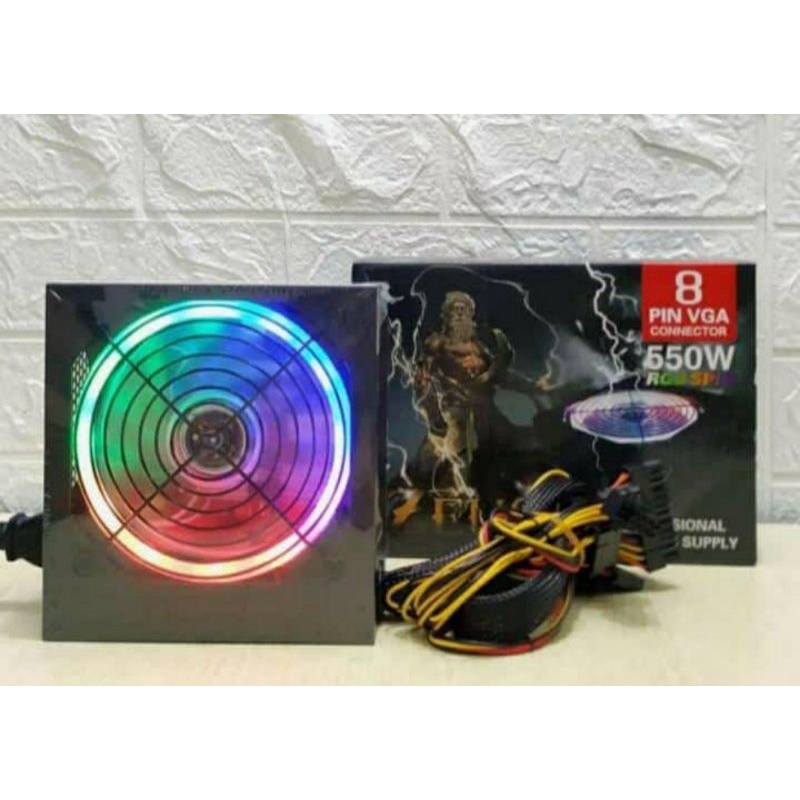 Power Supply Mejec 550Watt RGB Box