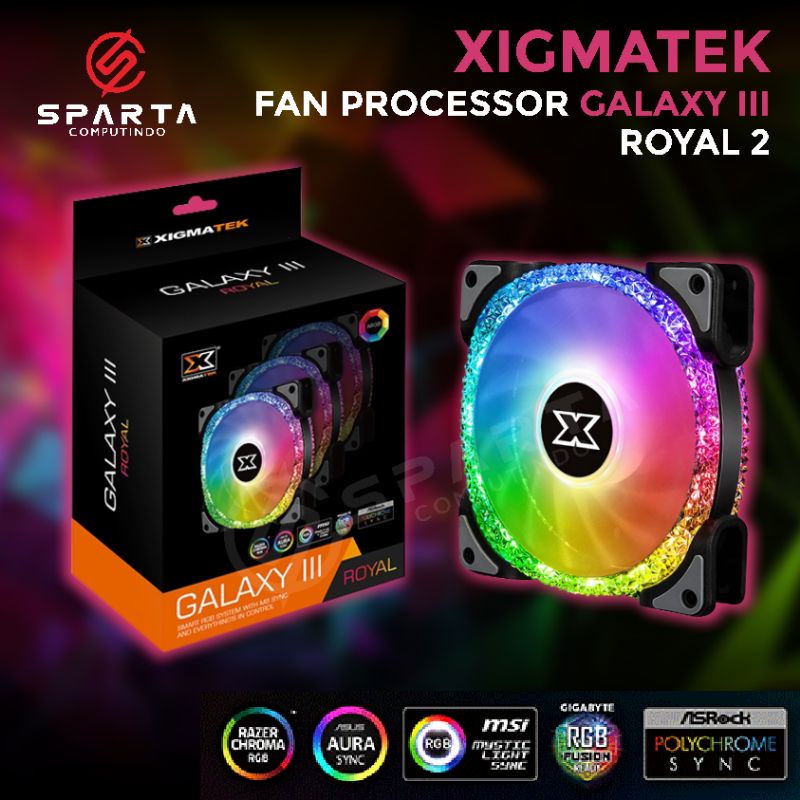 Xigmatek Fan Processor Galaxy 3 Royal New Berkualitas