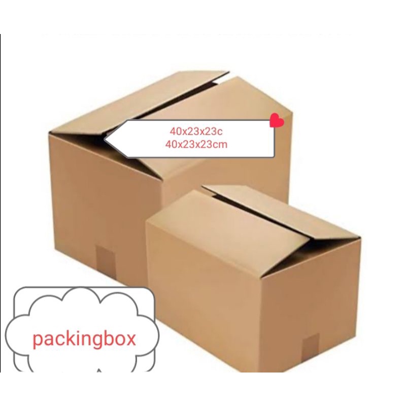 

kardus/karton/box uk. 40x23x23 cm untuk packing, CUSTOM SINGELWALL POLOS
