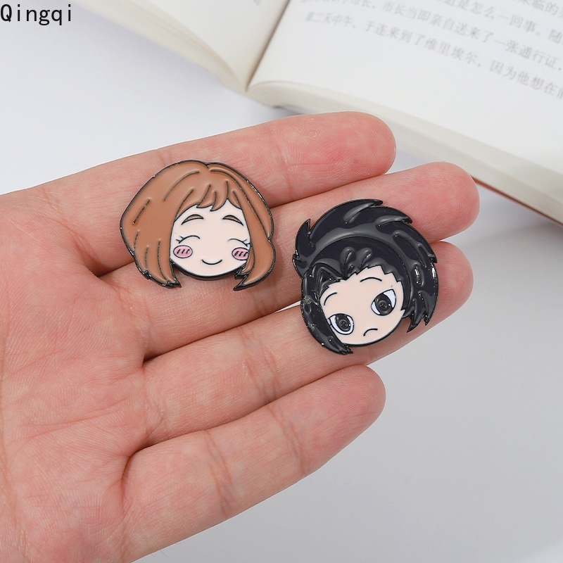 Bros Pin Enamel Desain Kartun Anime My Hero Academia Shoto Todoroki Deku Bahan Metal Untuk Fans