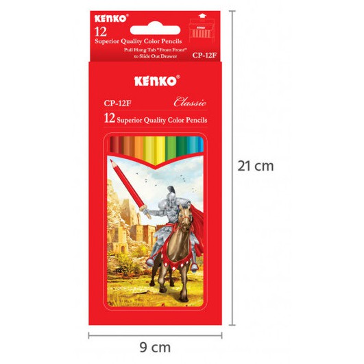

Pensil Warna Kayu Kenko 12warna Panjang/Pendek Classic