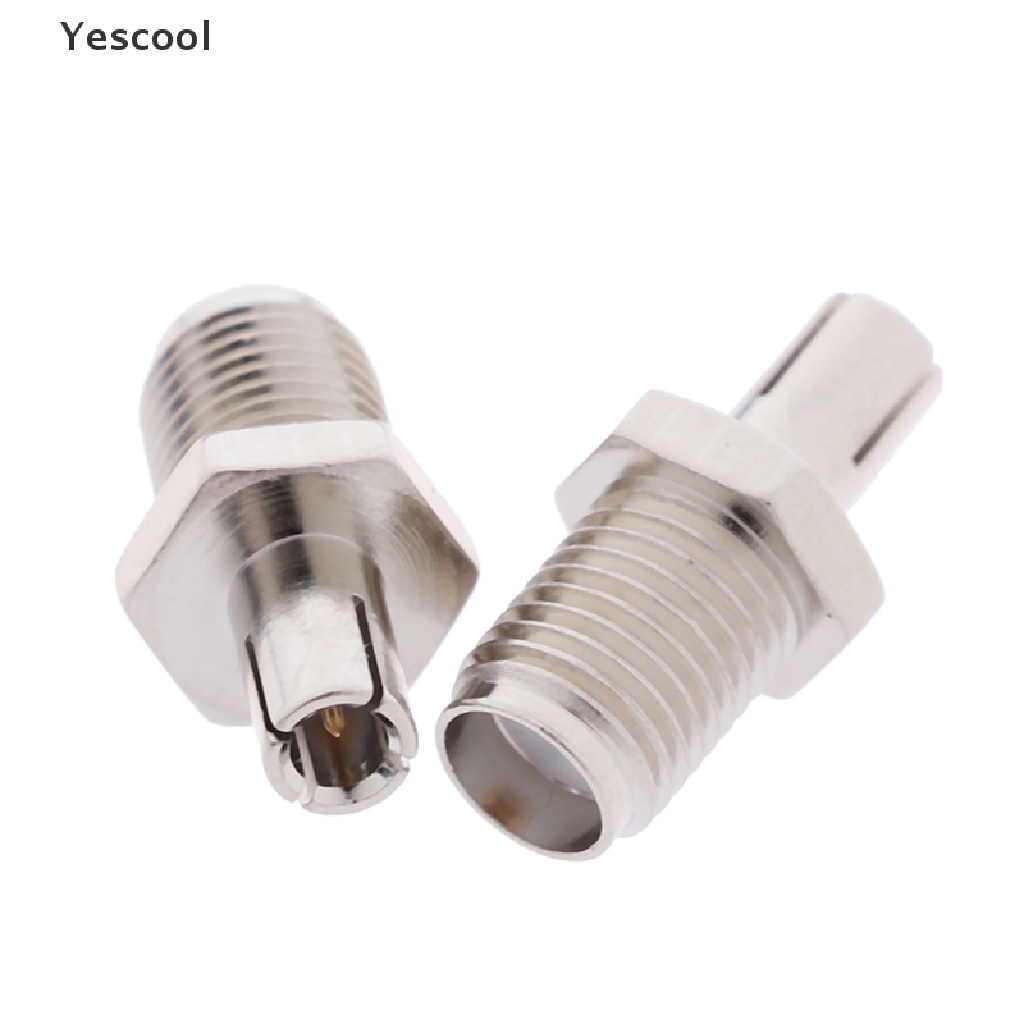 Yescool 2pcs Adapter Konektor Jack SMA Female Ke TS9 Male RF Coaxial