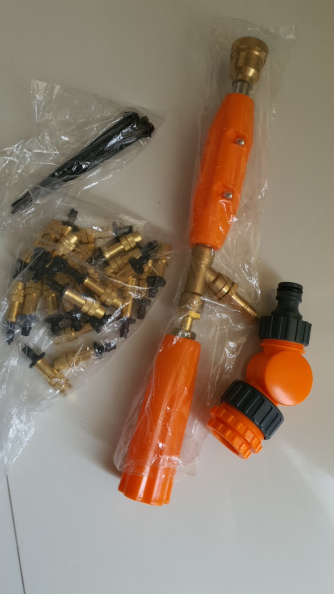 Alat Siram Irrigation Head Sprinkler 0.5 Mm Sprayer Nozzle Adjustable Spray Air Taman Kebun Kandang