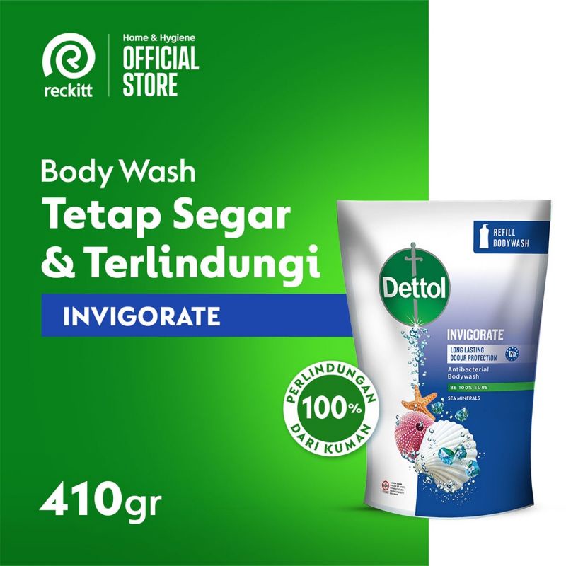 DETTOL sabun cair / body wash 410ml - sabun Cair Dettol