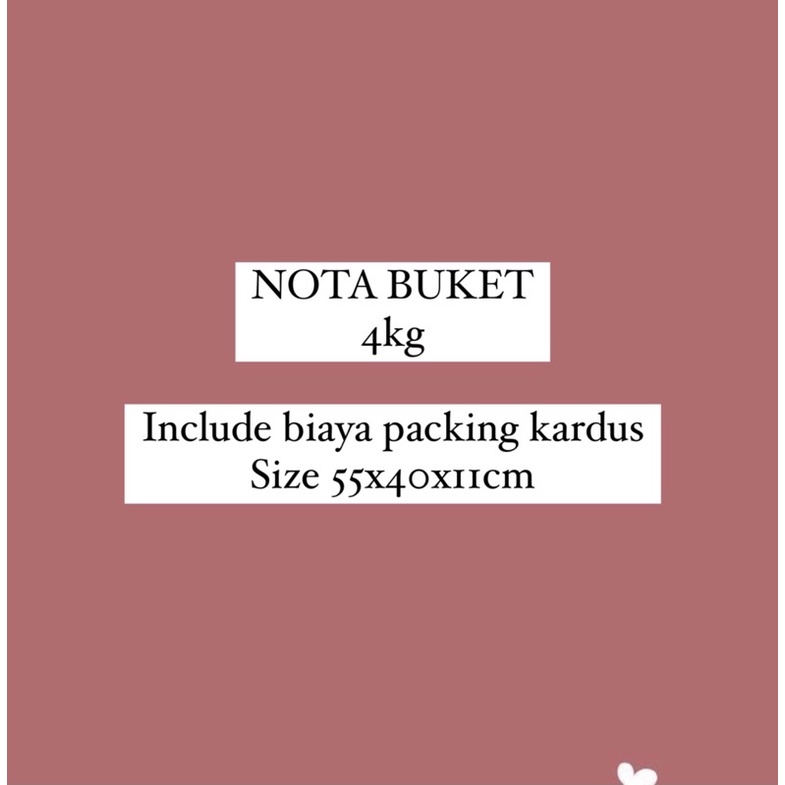 

NOTA PESANAN BUKET BY REQUEST