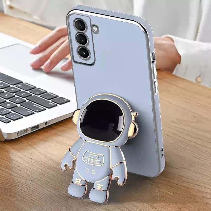 Stand Holder Smartphone Universal Bentuk Astronot Luar Angkasa 3D Bisa Dilipat