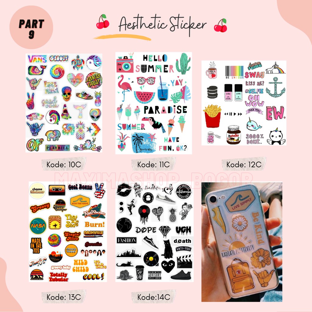 Stiker Aesthetic / Stiker Estetik / Sticker Tumblr / Stiker Pack