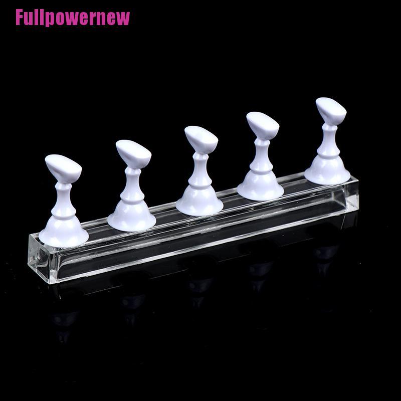 (KUKU) 1 Set Stand Display KUKU Palsu Bahan Alloy Untuk Latihan Manicure