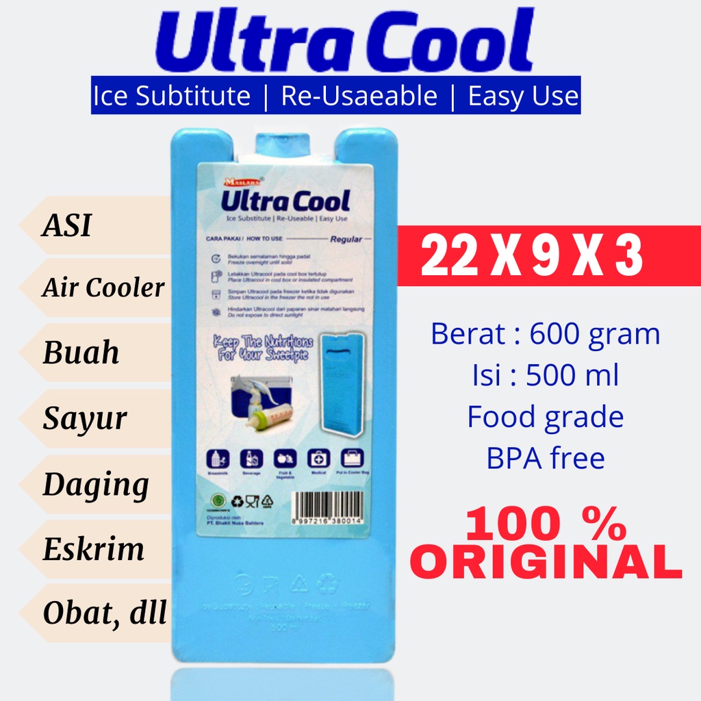 ICE PACK BLUE / PENDINGIN BOX ES KRIM / BLUE ICE PACK - ES PACK - ICE JELL