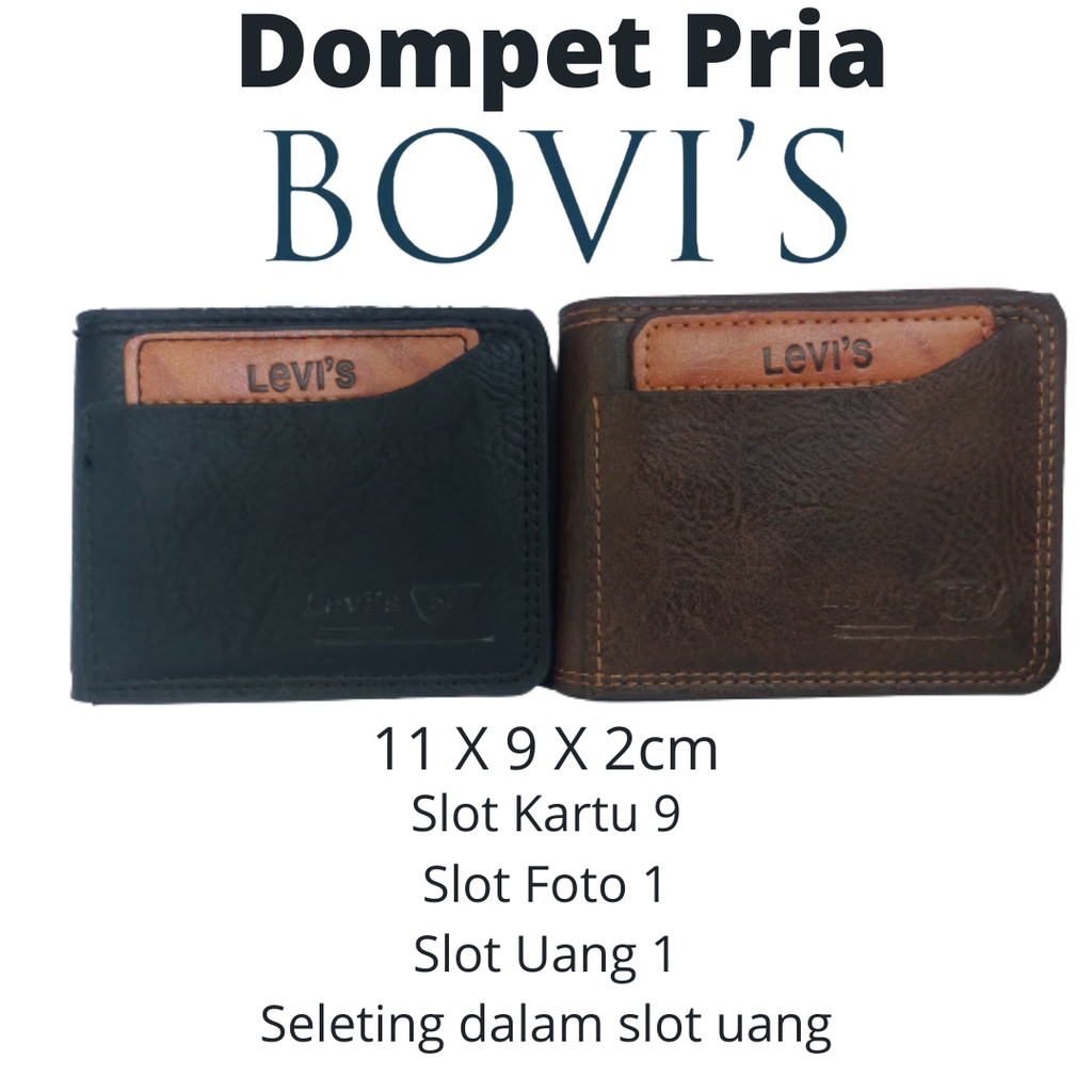 Dompet Pria Import Lipat Dua Model Keren Terbaru Kulit Sintetis Terbaik Harga Murah Tipe Kantong Depan