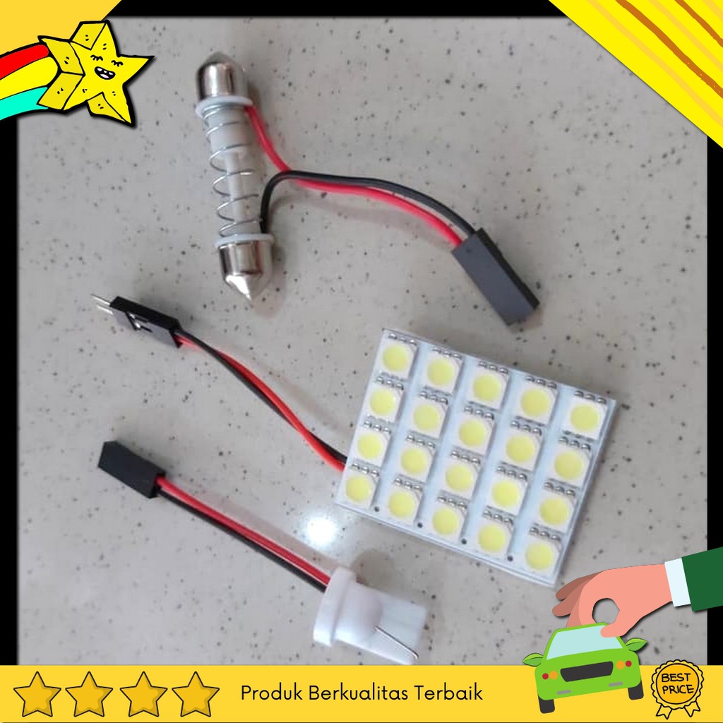 Lampu Plafon Led 20 Titik Putih Lampu Plafon Mobil Led