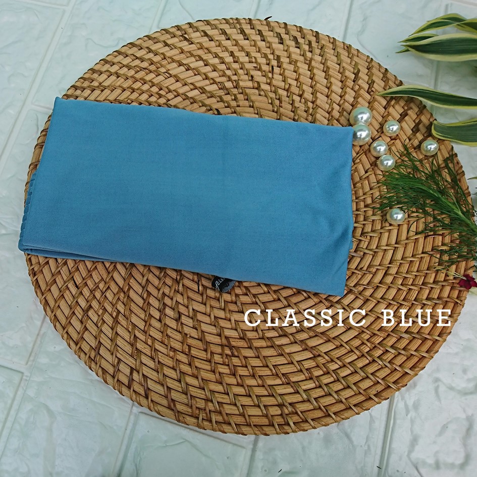 Jilbab Jersey Hijab Instan Bergo Antem Kerudung Pet Anti Tembem original-classic blue