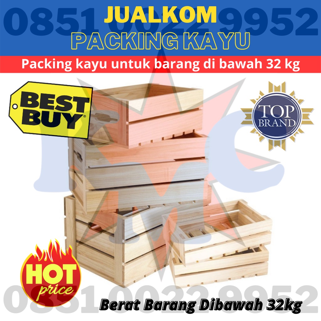 Packing kayu untuk barang di bawah 32 kg