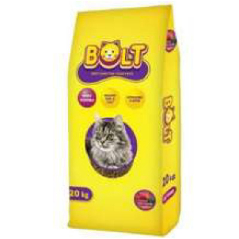 Grab gojek makanan kucing Bolt 20kg cat food- bentuk donat