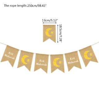 1 Set Banner Bendera dengan Bahan Kain Goni  dan Gambar 
