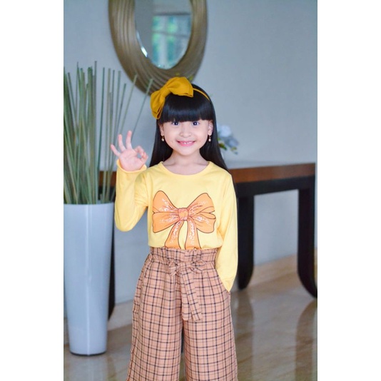 set kulot hazwa pita baju panjang 6-14T